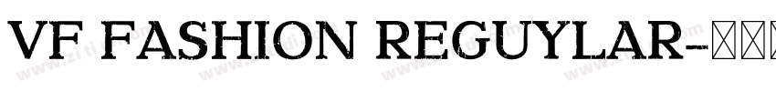 Vf Fashion Reguylar字体转换